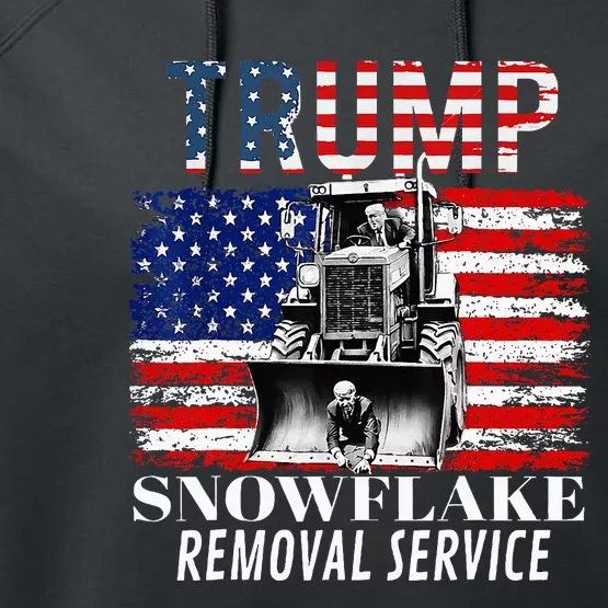 Trump Snowflake Removal Service Performance Fleece Hoodie