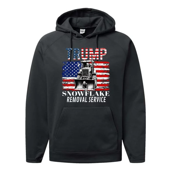 Trump Snowflake Removal Service Performance Fleece Hoodie