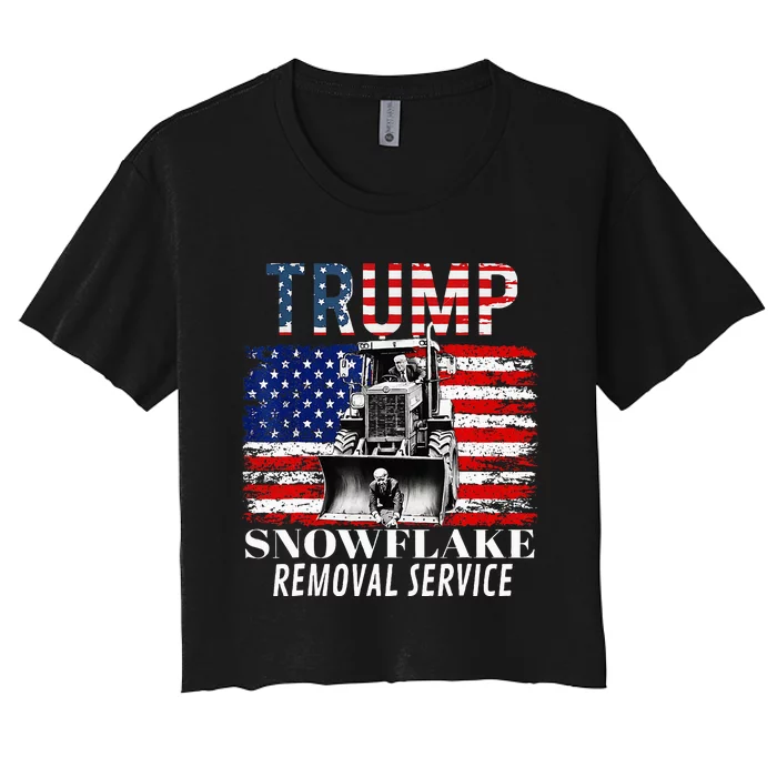 Trump Snowflake Removal Service Women's Crop Top Tee