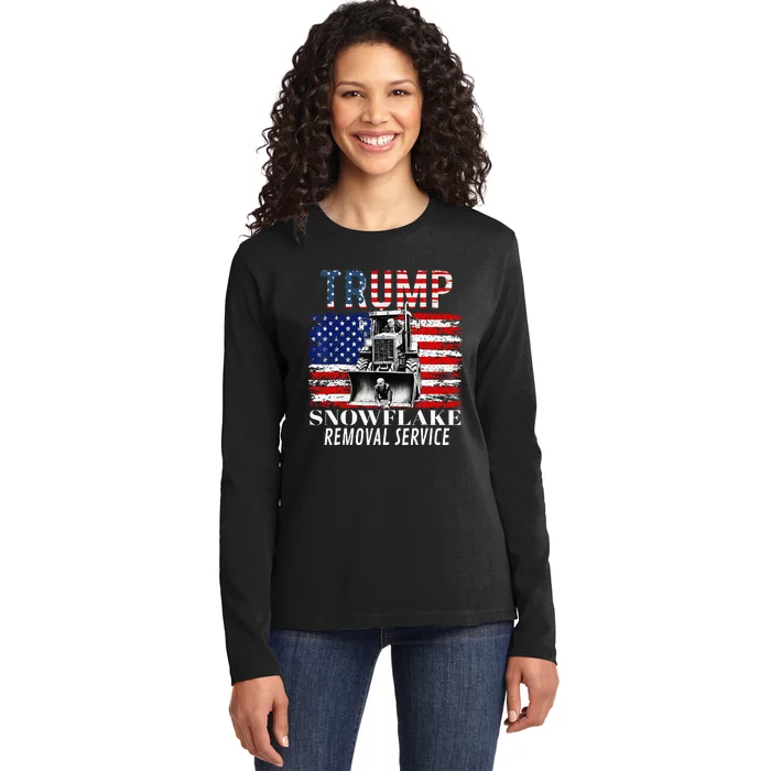 Trump Snowflake Removal Service Ladies Long Sleeve Shirt