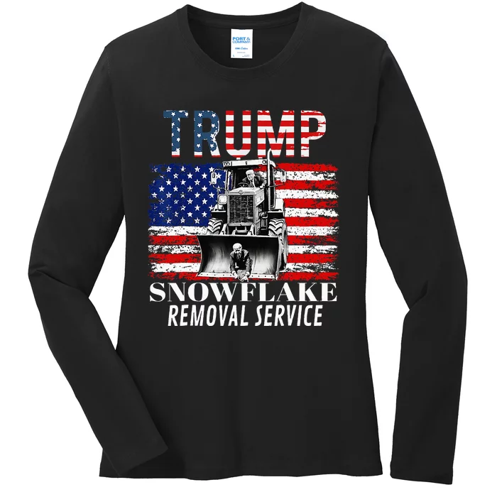 Trump Snowflake Removal Service Ladies Long Sleeve Shirt