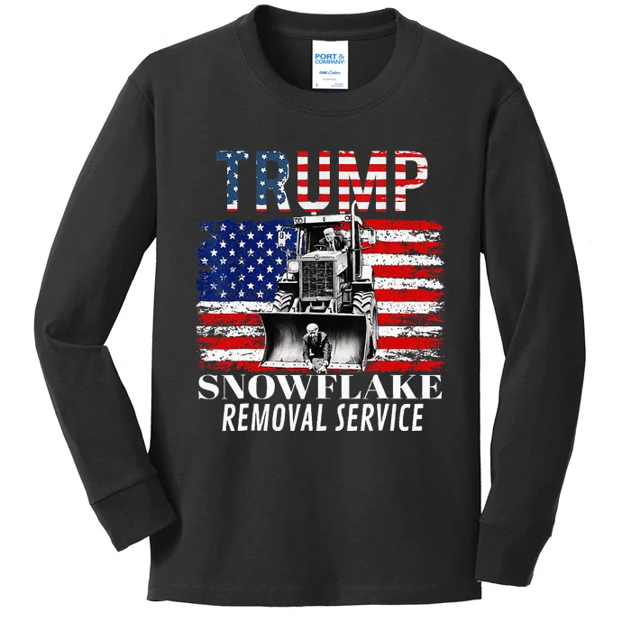 Trump Snowflake Removal Service Kids Long Sleeve Shirt