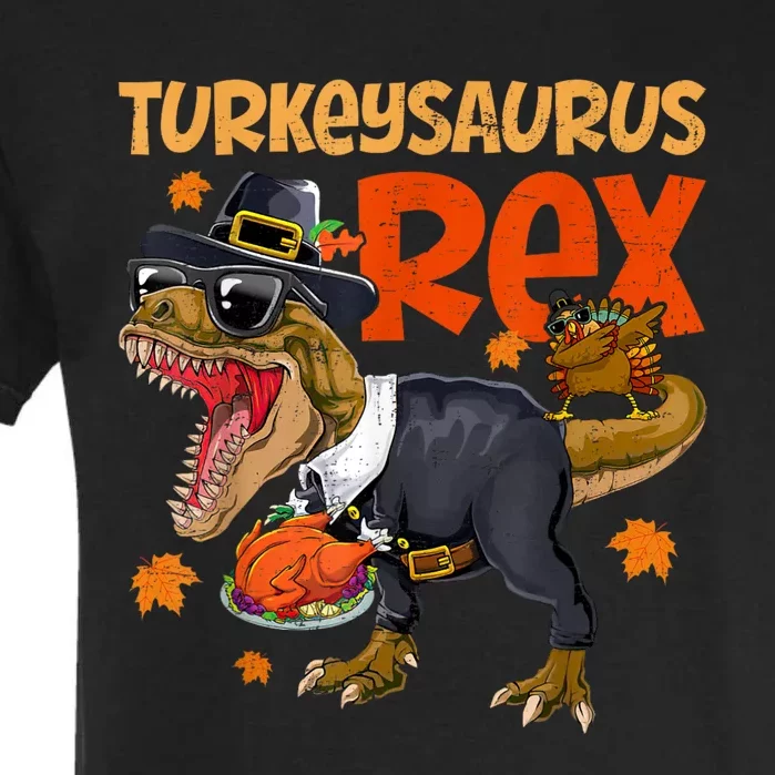 Turkey Saurus Rex Thanksgiving Dinosaur Turkey Garment-Dyed Heavyweight T-Shirt