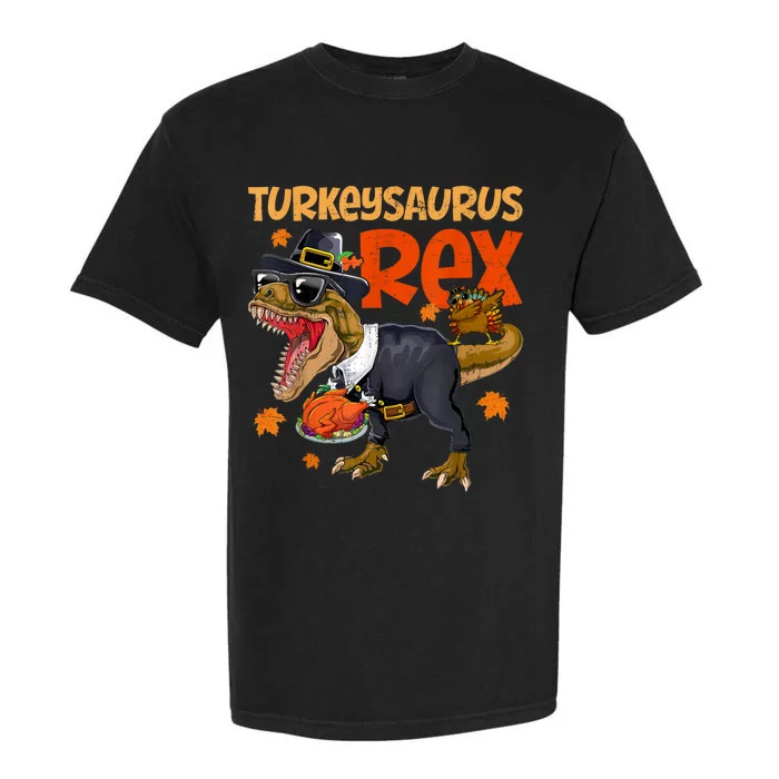 Turkey Saurus Rex Thanksgiving Dinosaur Turkey Garment-Dyed Heavyweight T-Shirt