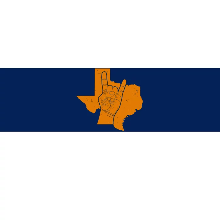 Texas State Rock N Roll Bumper Sticker