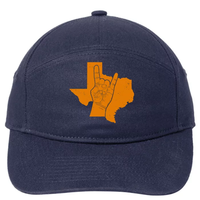 Texas State Rock N Roll 7-Panel Snapback Hat