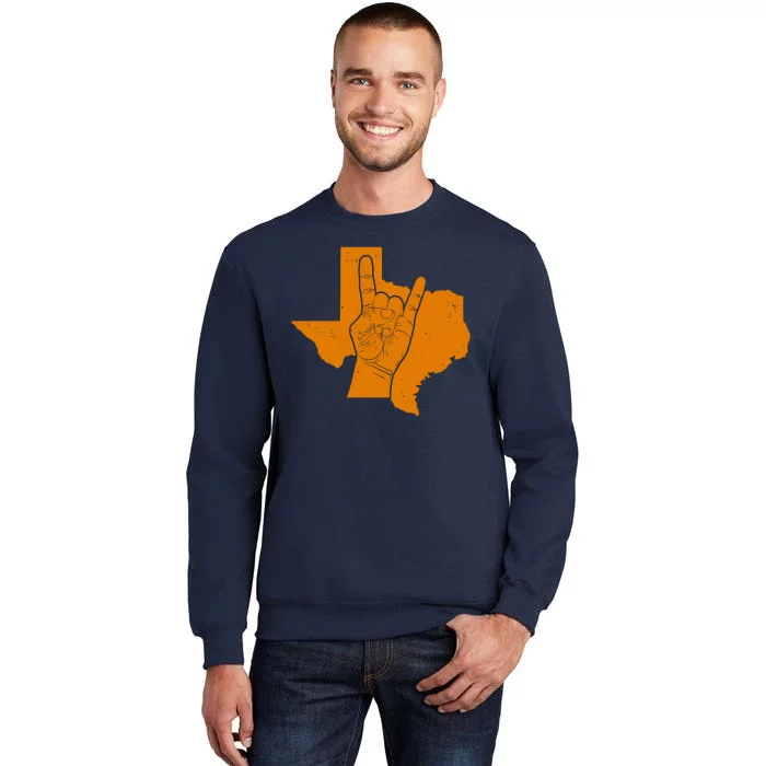 Texas State Rock N Roll Tall Sweatshirt