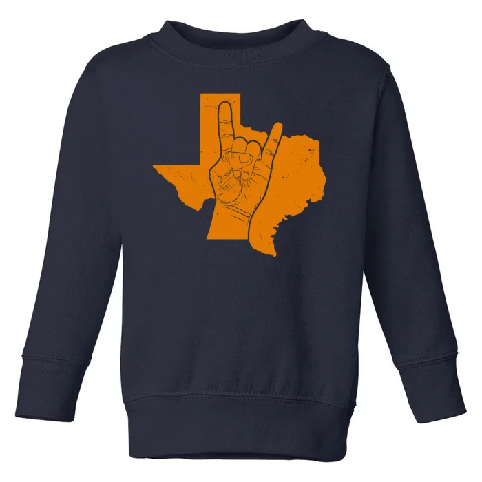 Texas State Rock N Roll Toddler Sweatshirt