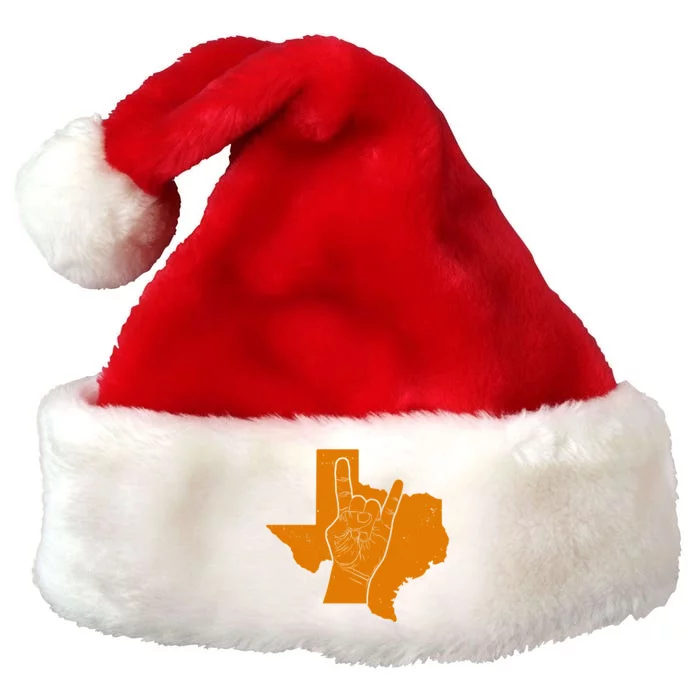 Texas State Rock N Roll Premium Christmas Santa Hat