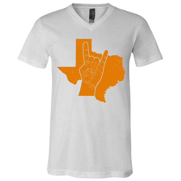 Texas State Rock N Roll V-Neck T-Shirt