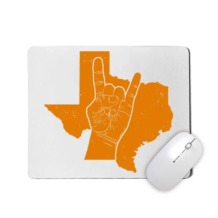 Texas State Rock N Roll Mousepad