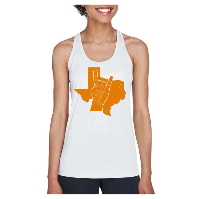 Texas State Rock N Roll Women's Racerback Tank