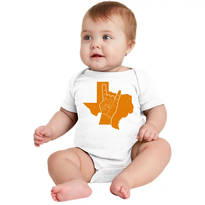 Texas State Rock N Roll Baby Bodysuit