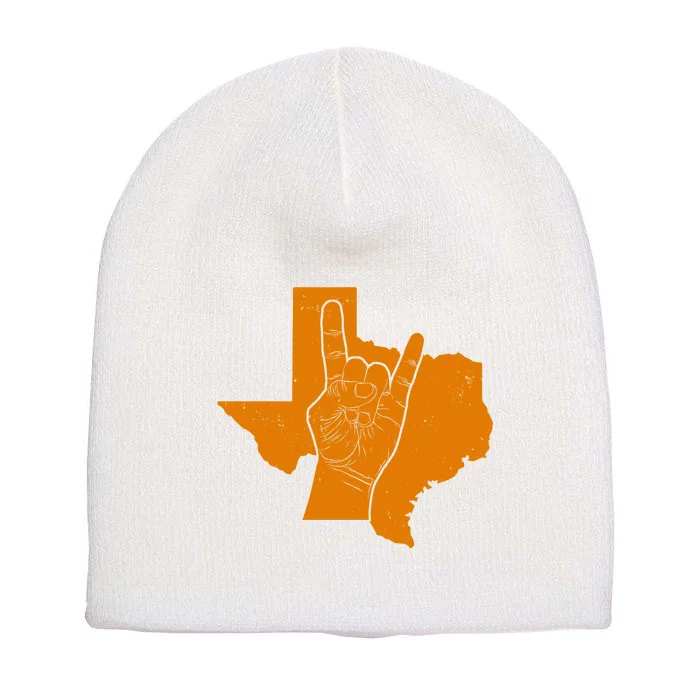 Texas State Rock N Roll Short Acrylic Beanie