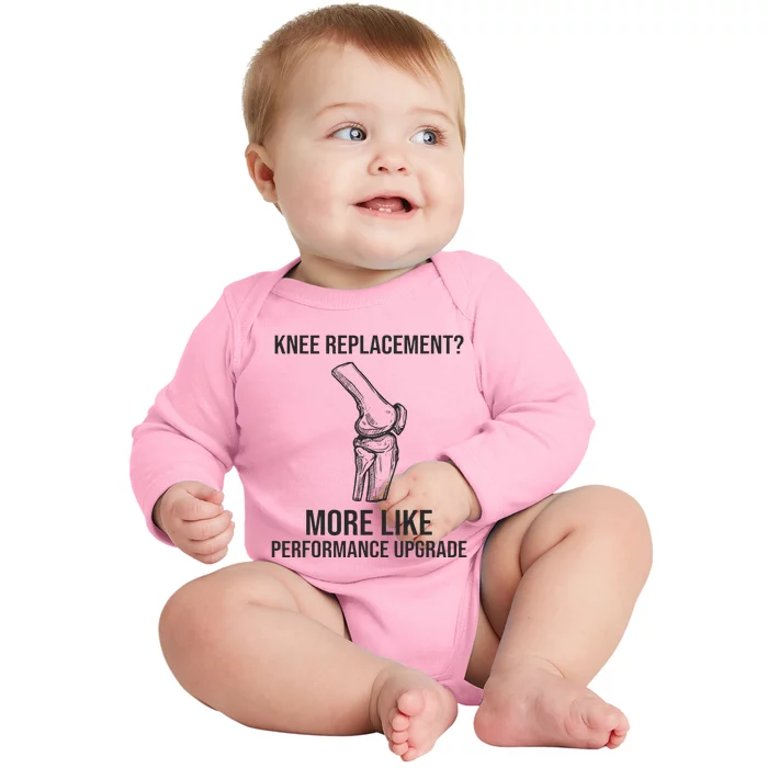 Therapy Surgery Recover Knee Injury Funny Knee Replacement Baby Long Sleeve Bodysuit