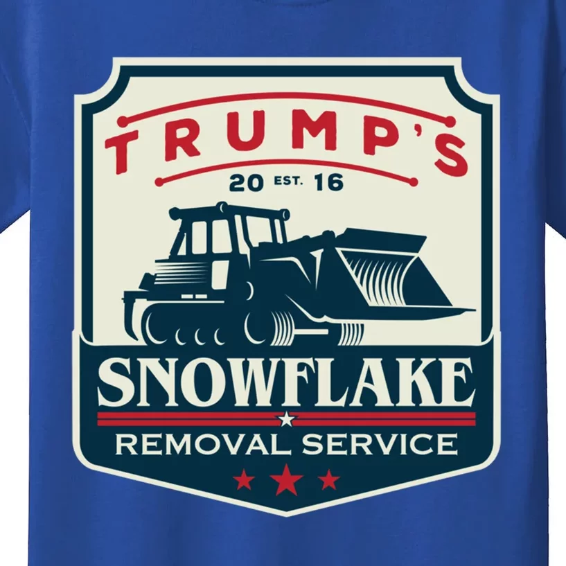 TrumpS Snowflake Rmoval Service Funny Donald Trump 2024 Cool Gift Kids T-Shirt