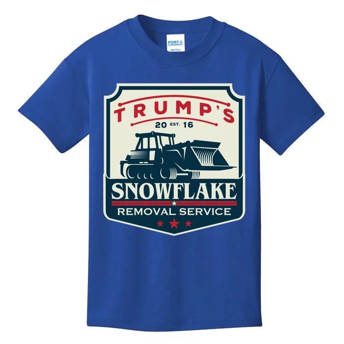 TrumpS Snowflake Rmoval Service Funny Donald Trump 2024 Cool Gift Kids T-Shirt