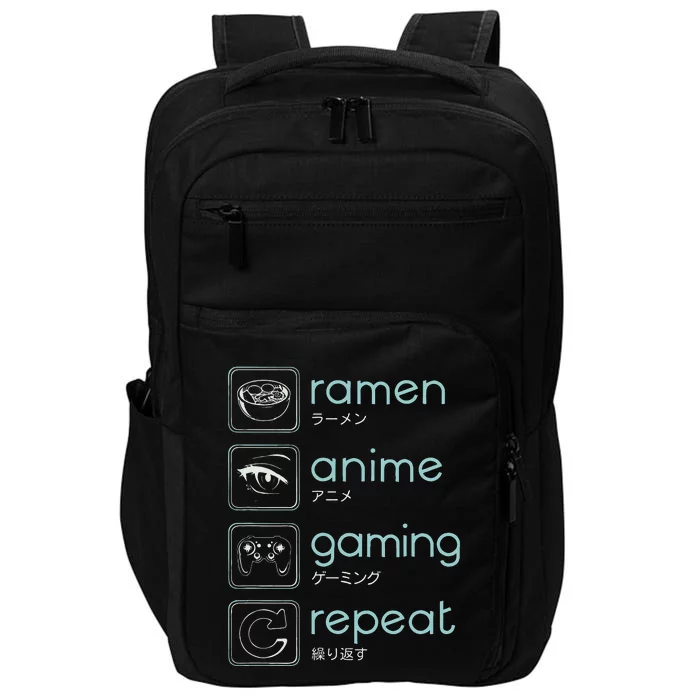 That Says Ra Anime Gaming Repeat Impact Tech Backpack