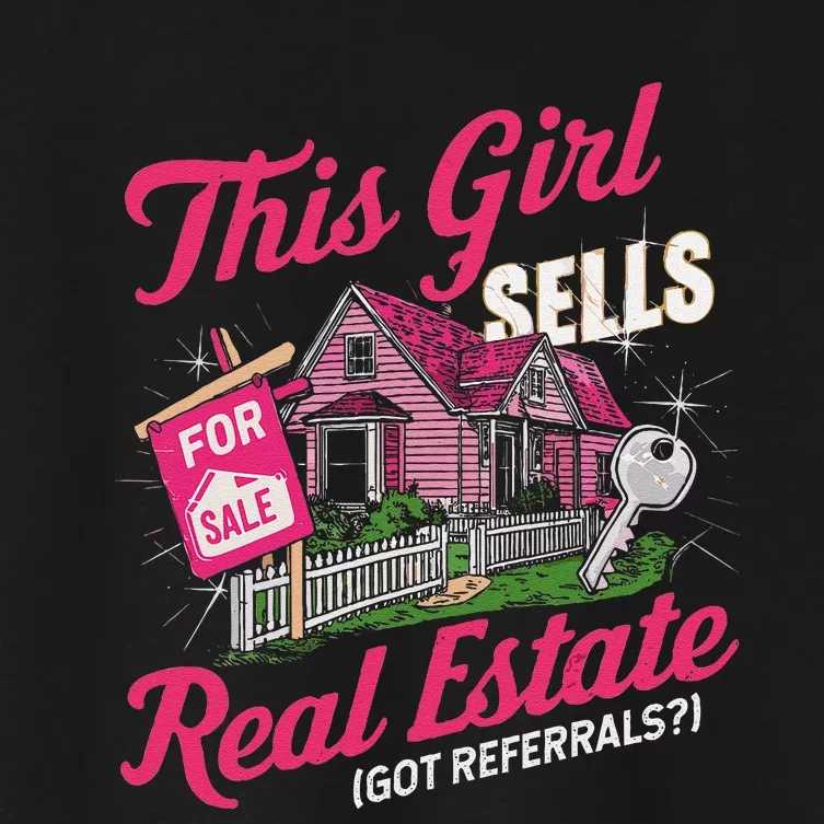 This Sells Real Estate Got Referrals Realtor Women's Crop Top Tee