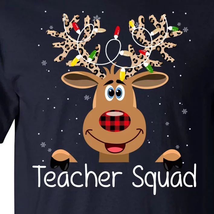 Teacher Squad Reindeer Christmas Holiday Tall T-Shirt