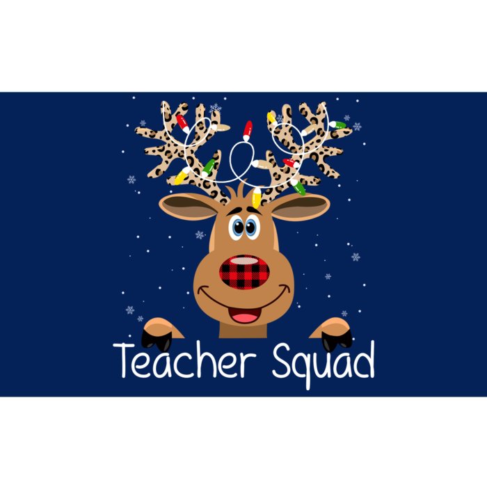 Teacher Squad Reindeer Christmas Holiday Bumper Sticker