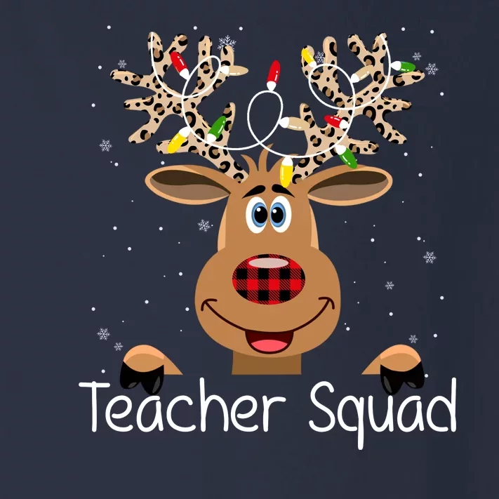 Teacher Squad Reindeer Christmas Holiday Toddler Long Sleeve Shirt