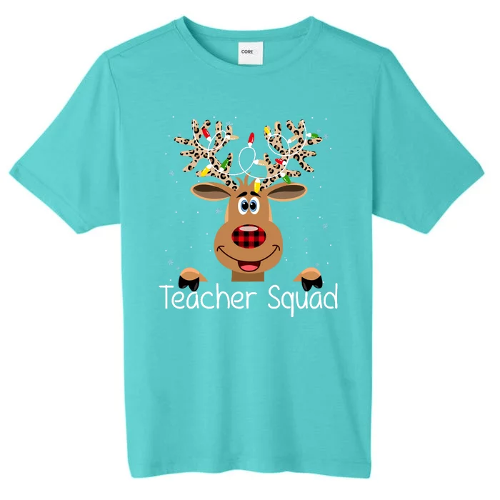 Teacher Squad Reindeer Christmas Holiday ChromaSoft Performance T-Shirt