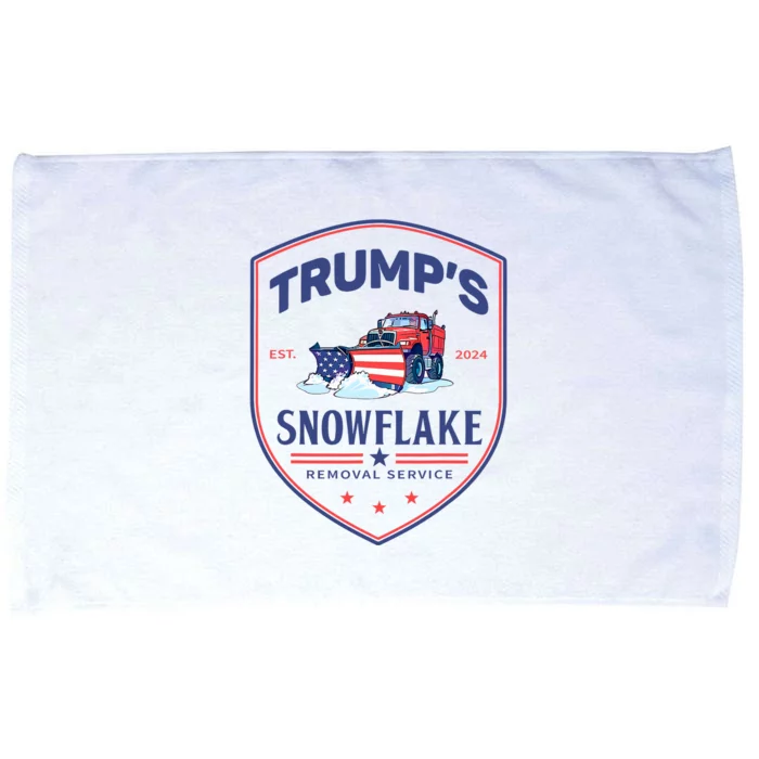 TrumpS Snowflake Removal Service Funny Donald Trump 2024 Microfiber Hand Towel