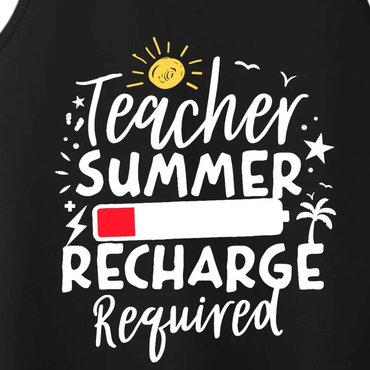 Teacher Summer Recharge Required Battery Teacher Break Performance Tank