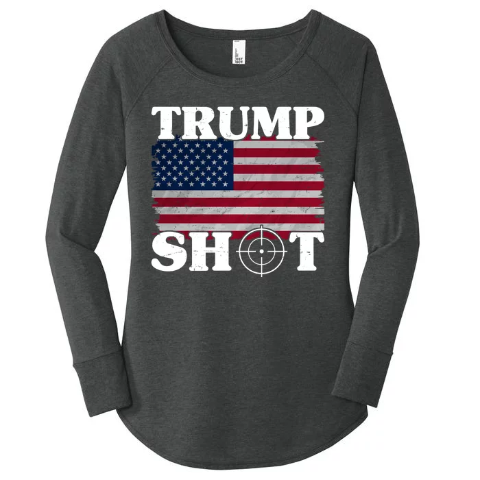 Trump Shot Rally Failed Shots Fired Assassination Women's Perfect Tri Tunic Long Sleeve Shirt