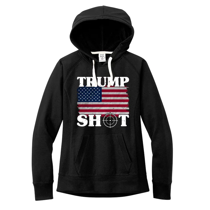 Trump Shot Rally Failed Shots Fired Assassination Women's Fleece Hoodie