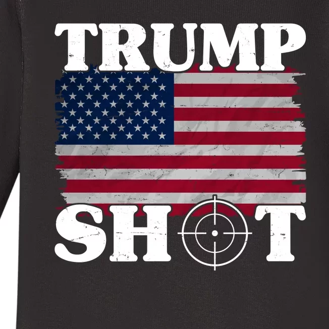 Trump Shot Rally Failed Shots Fired Assassination Baby Long Sleeve Bodysuit