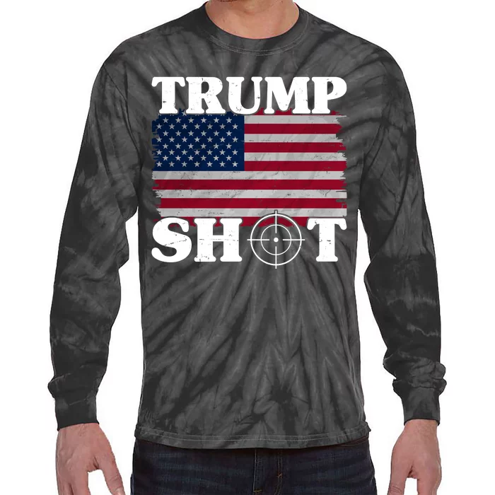 Trump Shot Rally Failed Shots Fired Assassination Tie-Dye Long Sleeve Shirt