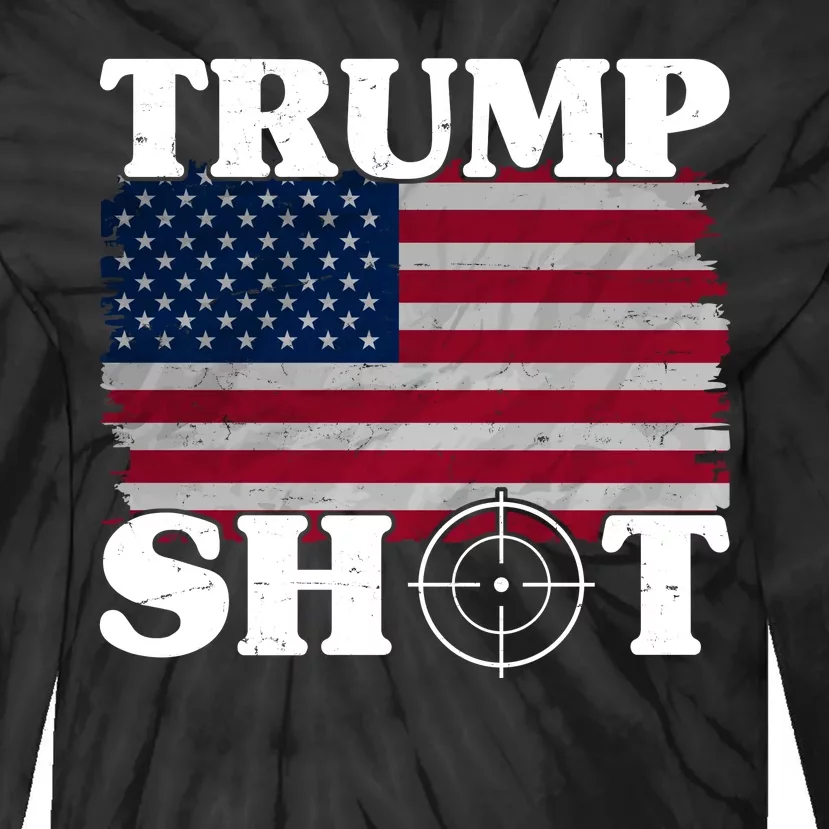 Trump Shot Rally Failed Shots Fired Assassination Tie-Dye Long Sleeve Shirt