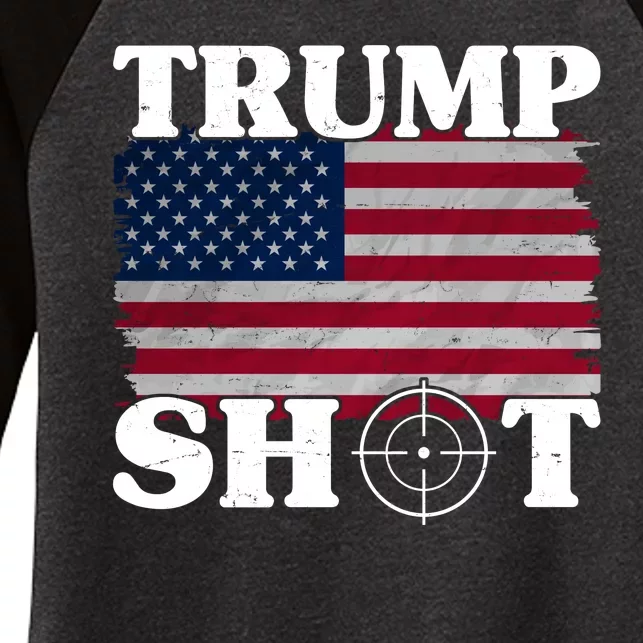 Trump Shot Rally Failed Shots Fired Assassination Women's Tri-Blend 3/4-Sleeve Raglan Shirt