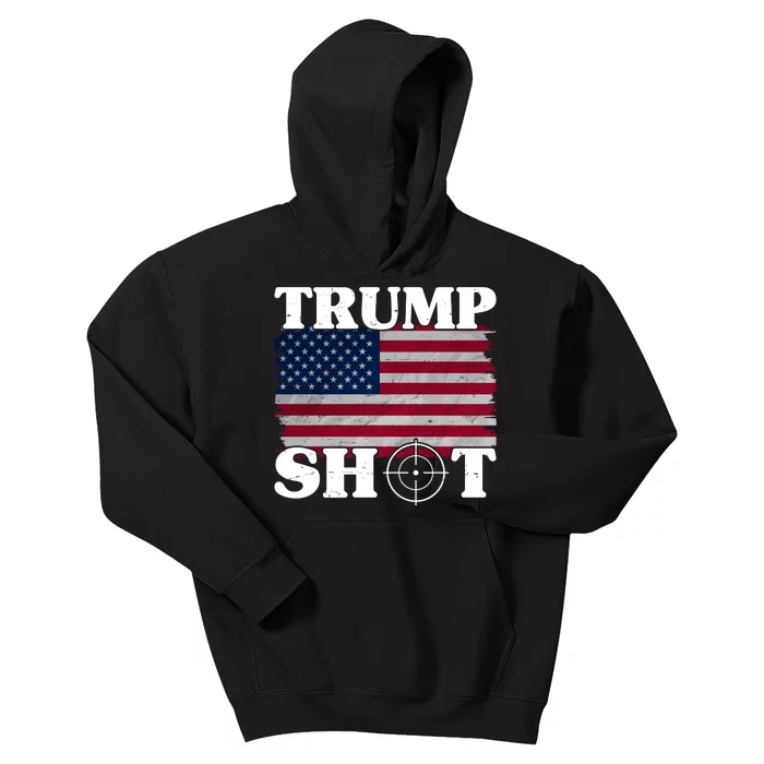 Trump Shot Rally Failed Shots Fired Assassination Kids Hoodie