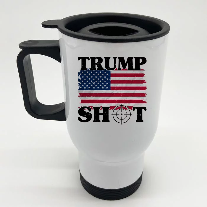 Trump Shot Rally Failed Shots Fired Assassination Front & Back Stainless Steel Travel Mug