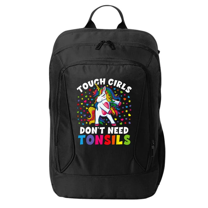 Tonsil Surgery Recovery Gift Unicorn Tonsil Removal City Backpack