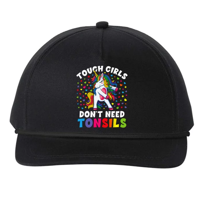 Tonsil Surgery Recovery Gift Unicorn Tonsil Removal Snapback Five-Panel Rope Hat