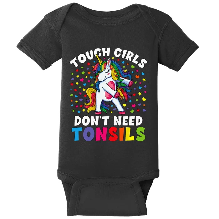 Tonsil Surgery Recovery Gift Unicorn Tonsil Removal Baby Bodysuit