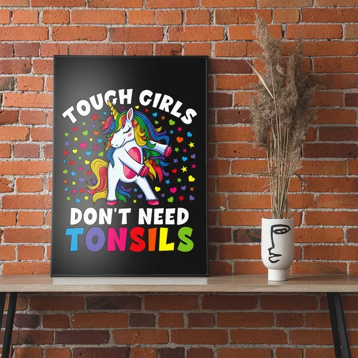 Tonsil Surgery Recovery Gift Unicorn Tonsil Removal Poster