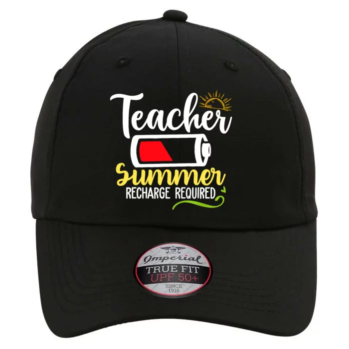 Teacher Summer Recharge Required Last Day School Vacation The Original Performance Cap