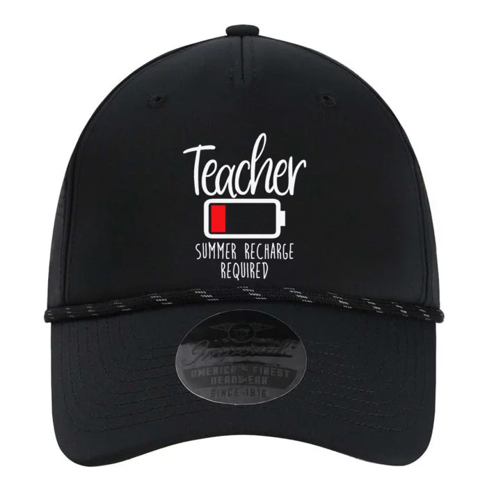 Teacher Summer Recharge Required Last day School Wo Funny Performance The Dyno Cap