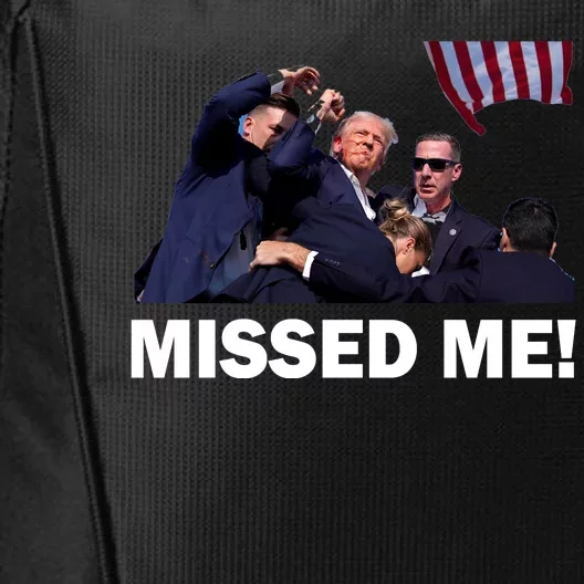 Trump Shot Rally Assassination Missed Me! City Backpack