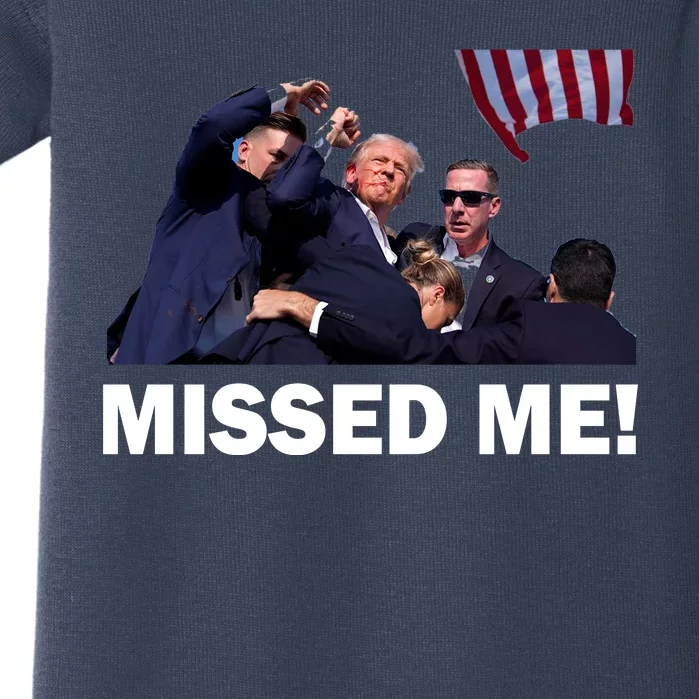 Trump Shot Rally Assassination Missed Me! Baby Bodysuit