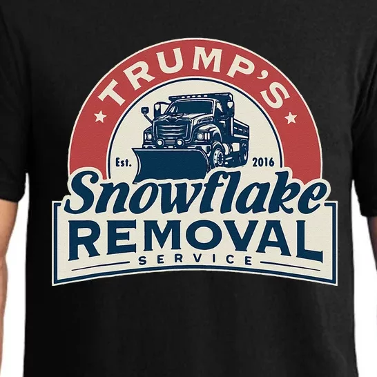 TrumpS Snowflake Removal Service Funny Trump 2024 Pajama Set