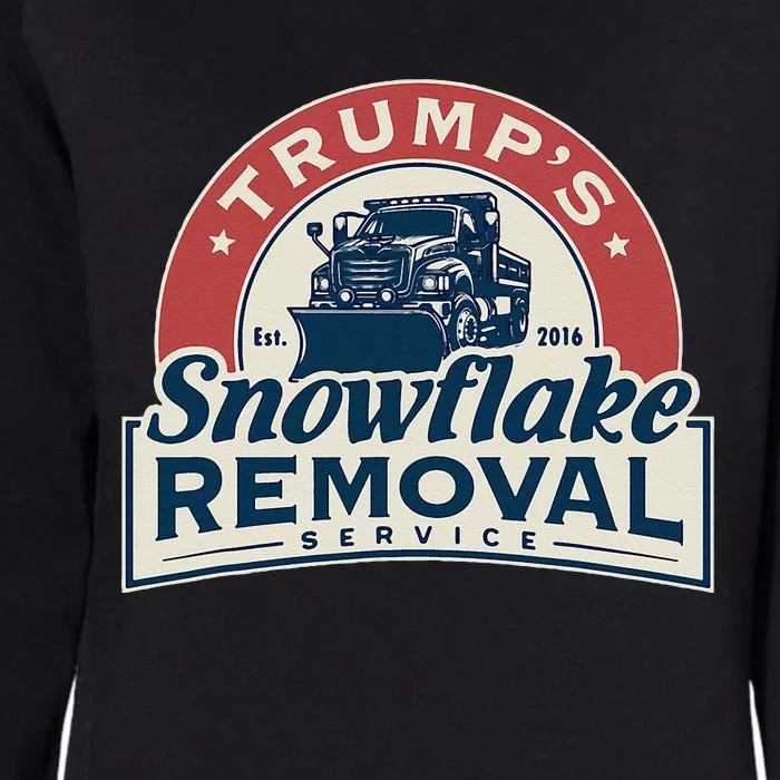 TrumpS Snowflake Removal Service Funny Trump 2024 Womens California Wash Sweatshirt