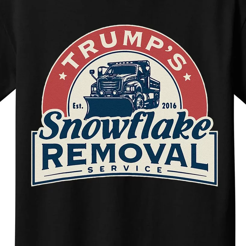 TrumpS Snowflake Removal Service Funny Trump 2024 Kids T-Shirt