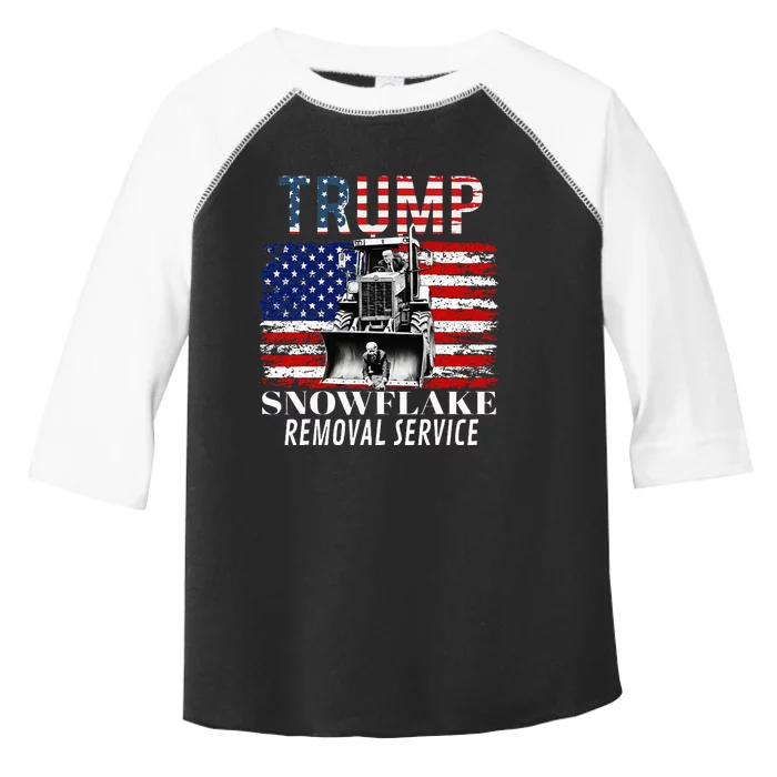 Trump Snowflake Removal Service Funny Donald Trump 2024 Toddler Fine Jersey T-Shirt