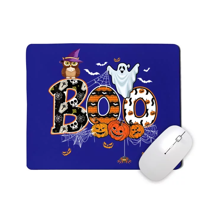 Teacher Squad Retro Halloween Boo 2 Funny Gift Mousepad